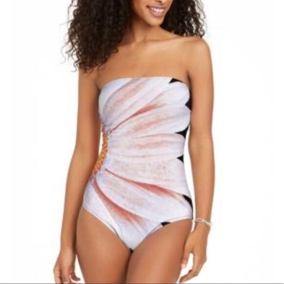 Calvin Klein Gerber Daisy One Piece Swim Multi 10 - Picture 1 of 13